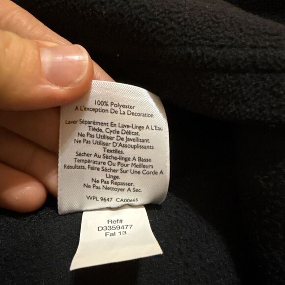 Eddie Bauer Top Quarter Zip Fleece Black Baselayer L Pullover Gorpcore Outdoor - Picture 8 of 10